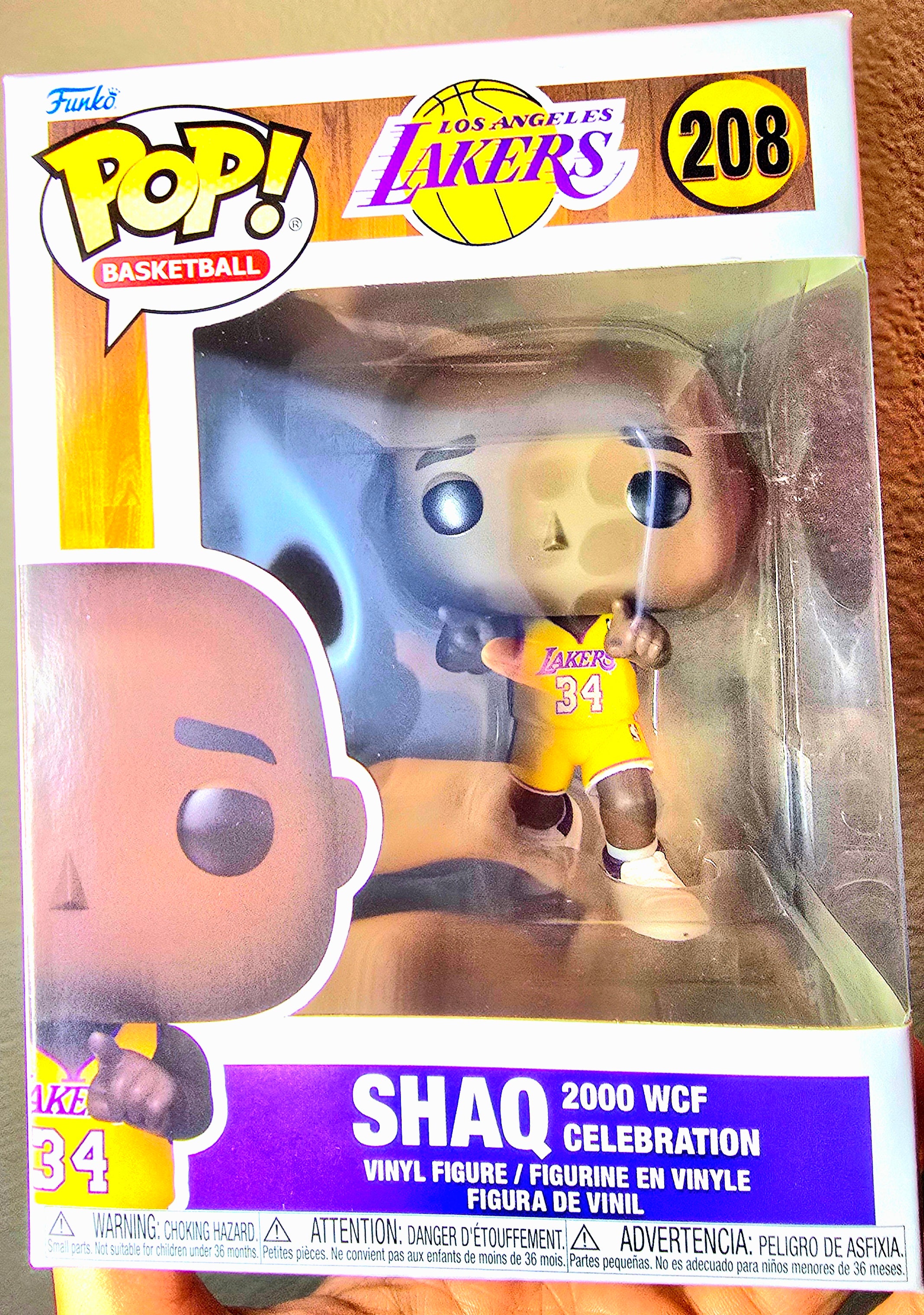 Funko Pop! NBA Legends Lakers Shaq 2000 WCF Celebration #208 Vinyl Figure - New in Box