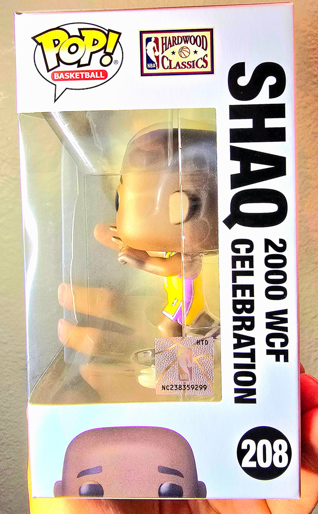 Funko Pop! NBA Legends Lakers Shaq 2000 WCF Celebration #208 Vinyl Figure - New in Box