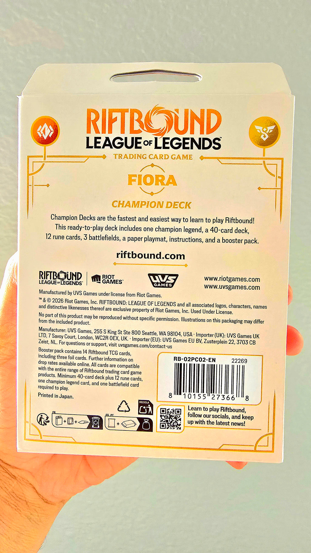 Fiora Champion Deck
