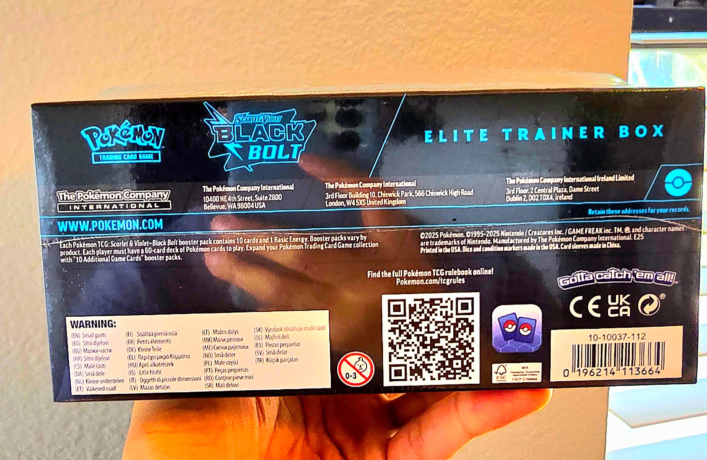 Black Bolt Elite Trainer Box