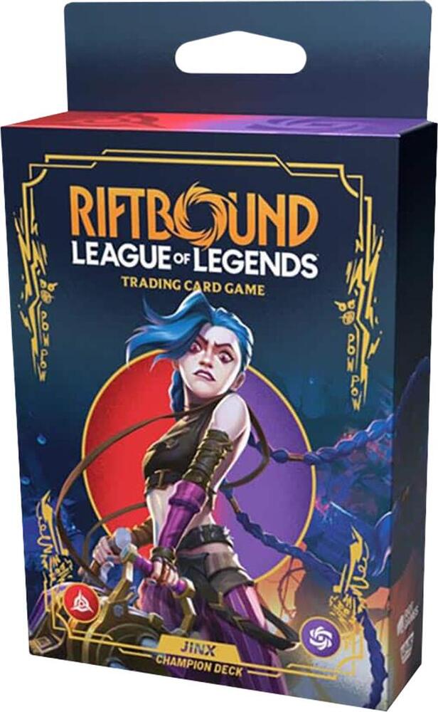 League of Legends Riftbound Origins Jinx Champion Deck