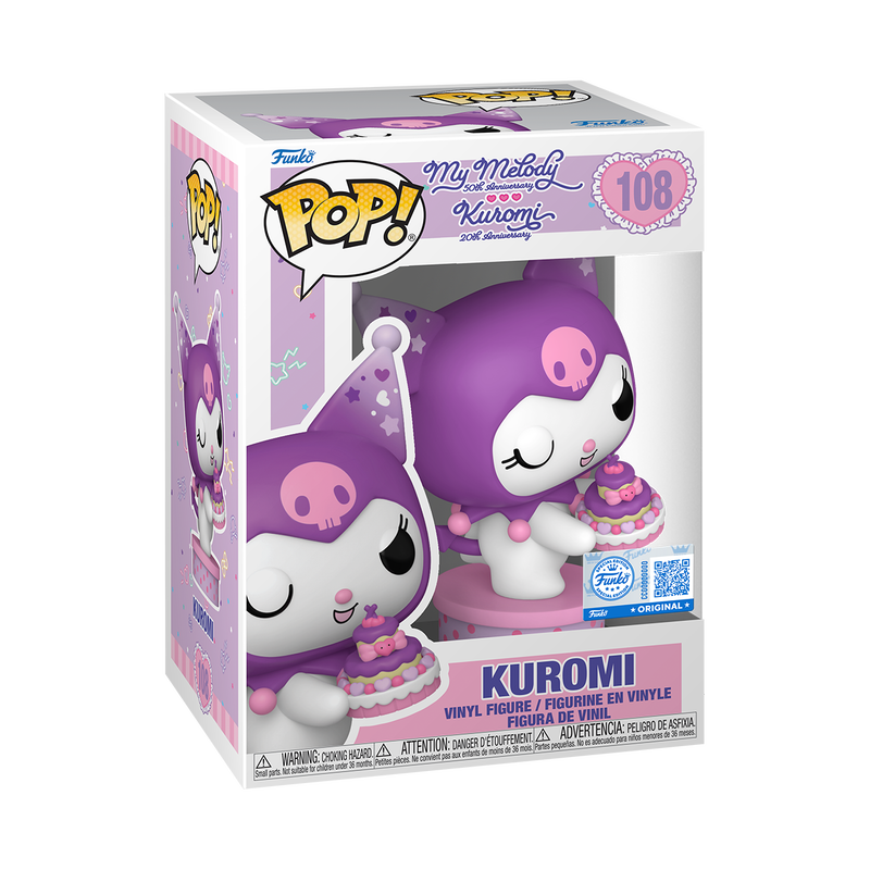 Funko Pop! Kuromi with Cake (20th Anniversary) #108 Vinyl Figure - New in Box