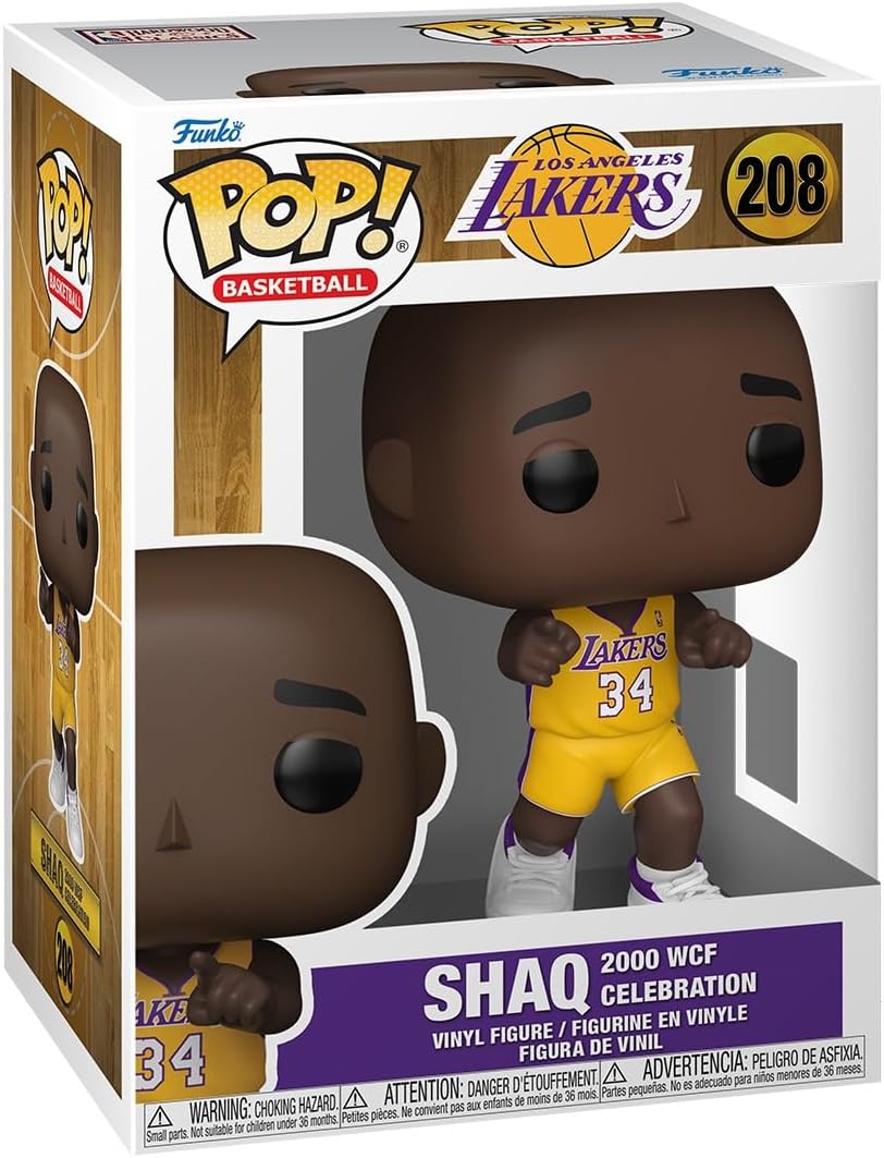 Funko Pop! NBA Legends Lakers Shaq 2000 WCF Celebration #208 Vinyl Figure - New in Box