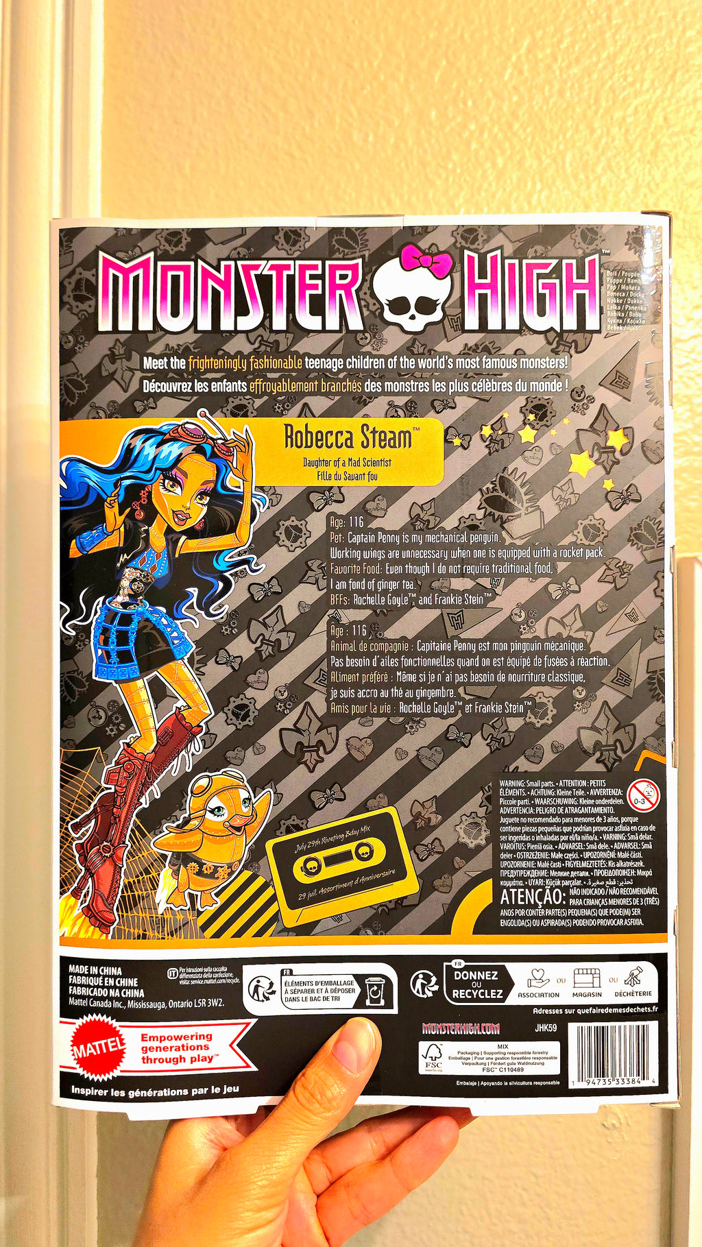 Monster High Boo-riginal Creeproduction Robecca Steam Doll