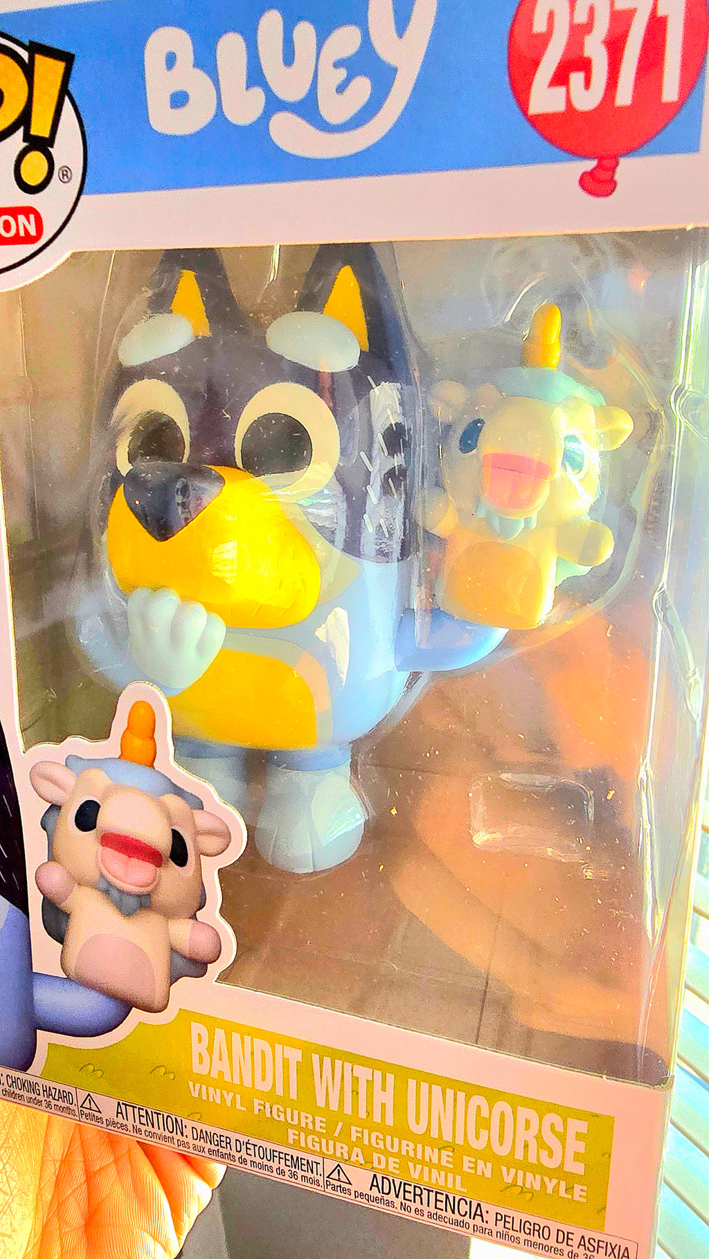 Bluey Bandit with Unicorse Funko Pop! Vinyl Figure #2371