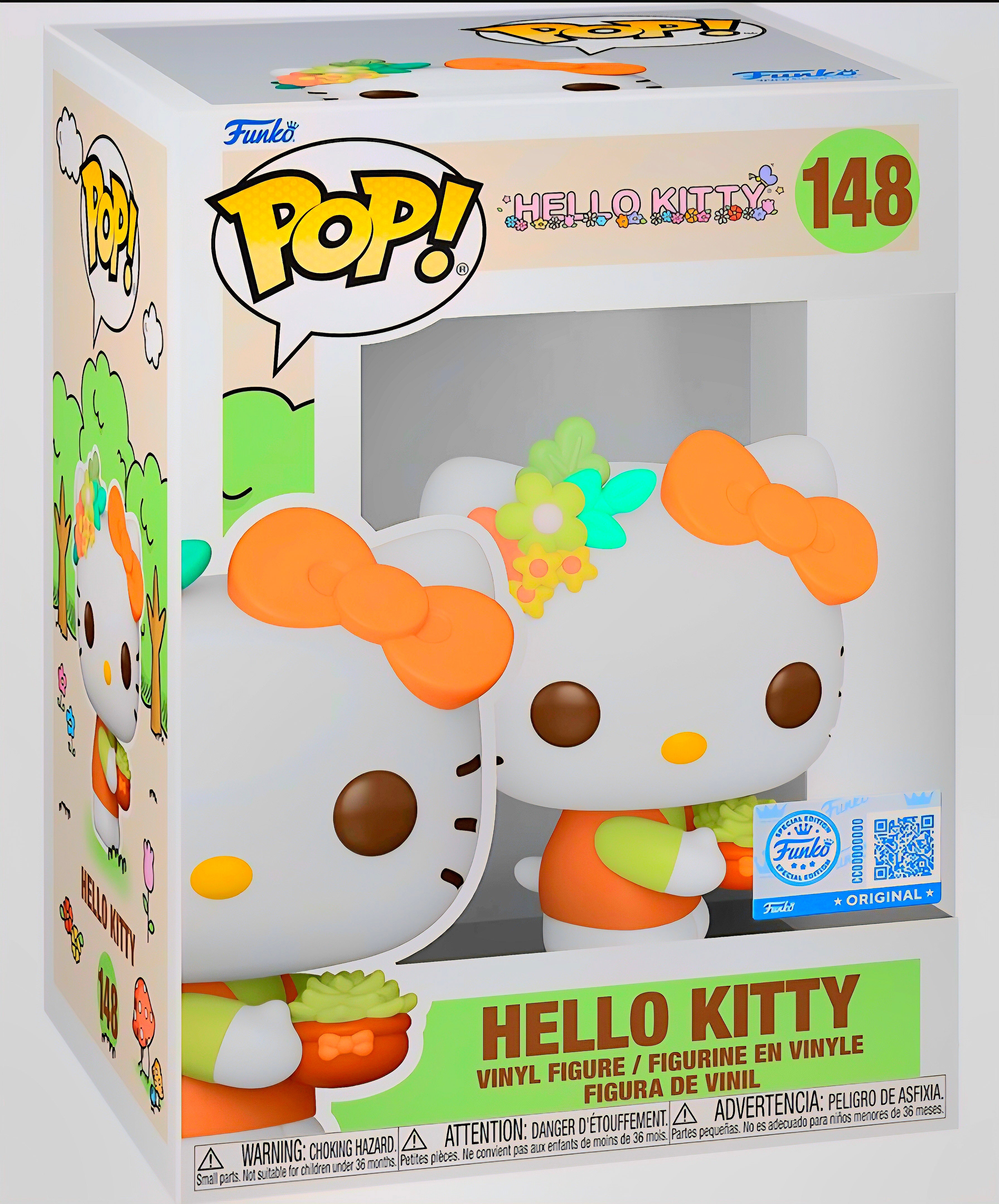 Hello Kitty With Plant Funko Pop #148 Sanrio Specialty Exclusive Vinyl Figure – Cute Kawaii Collectible