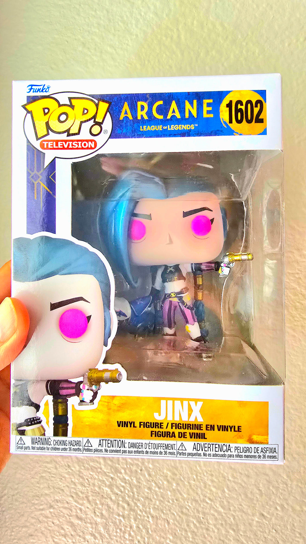 Arcane League of Legends Jinx Funko Pop! #1602 Vinyl Figure – Netflix Series Collectible Gamer Gift