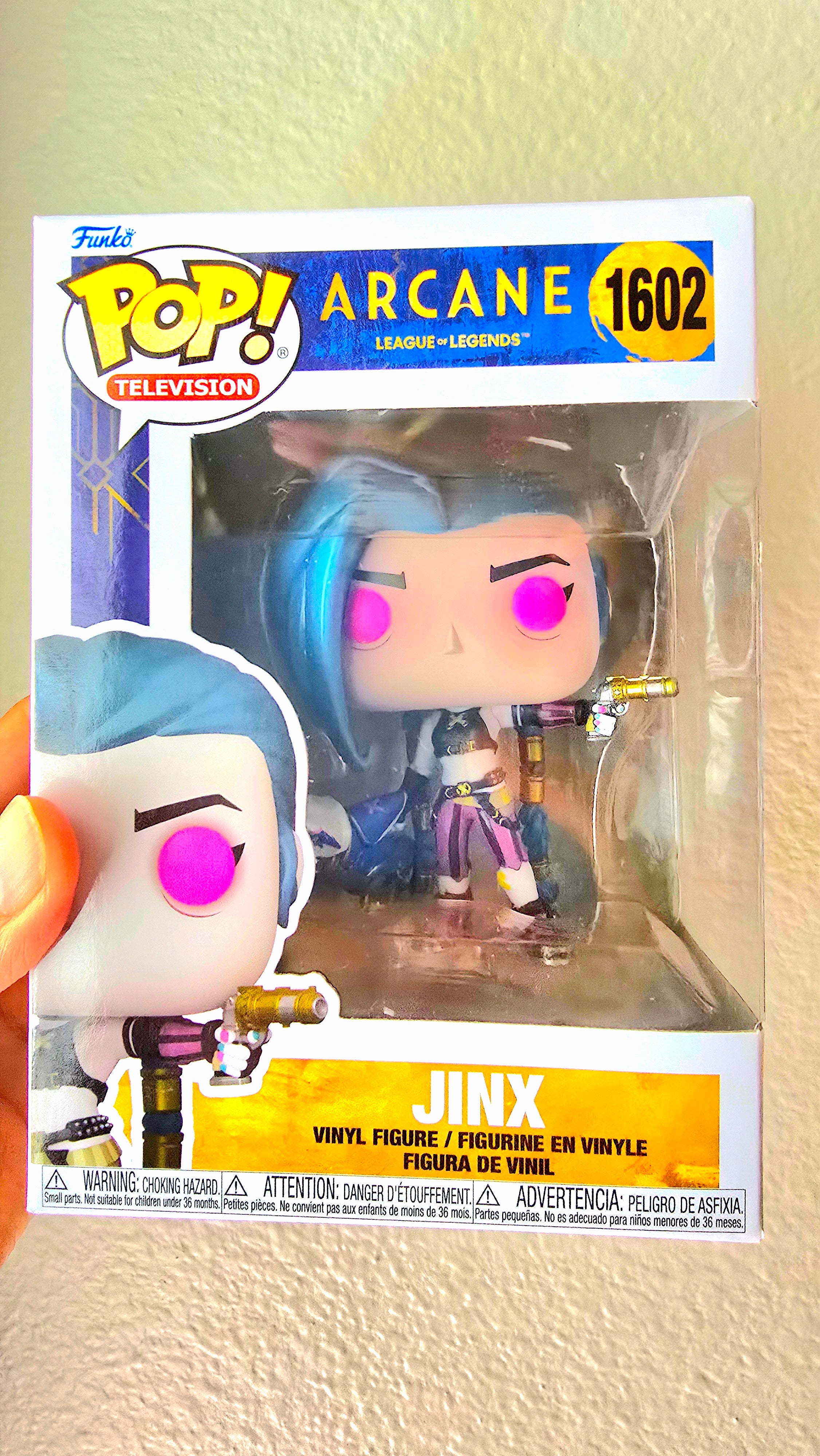 Arcane League of Legends Jinx Funko Pop! #1602 Vinyl Figure – Netflix Series Collectible Gamer Gift