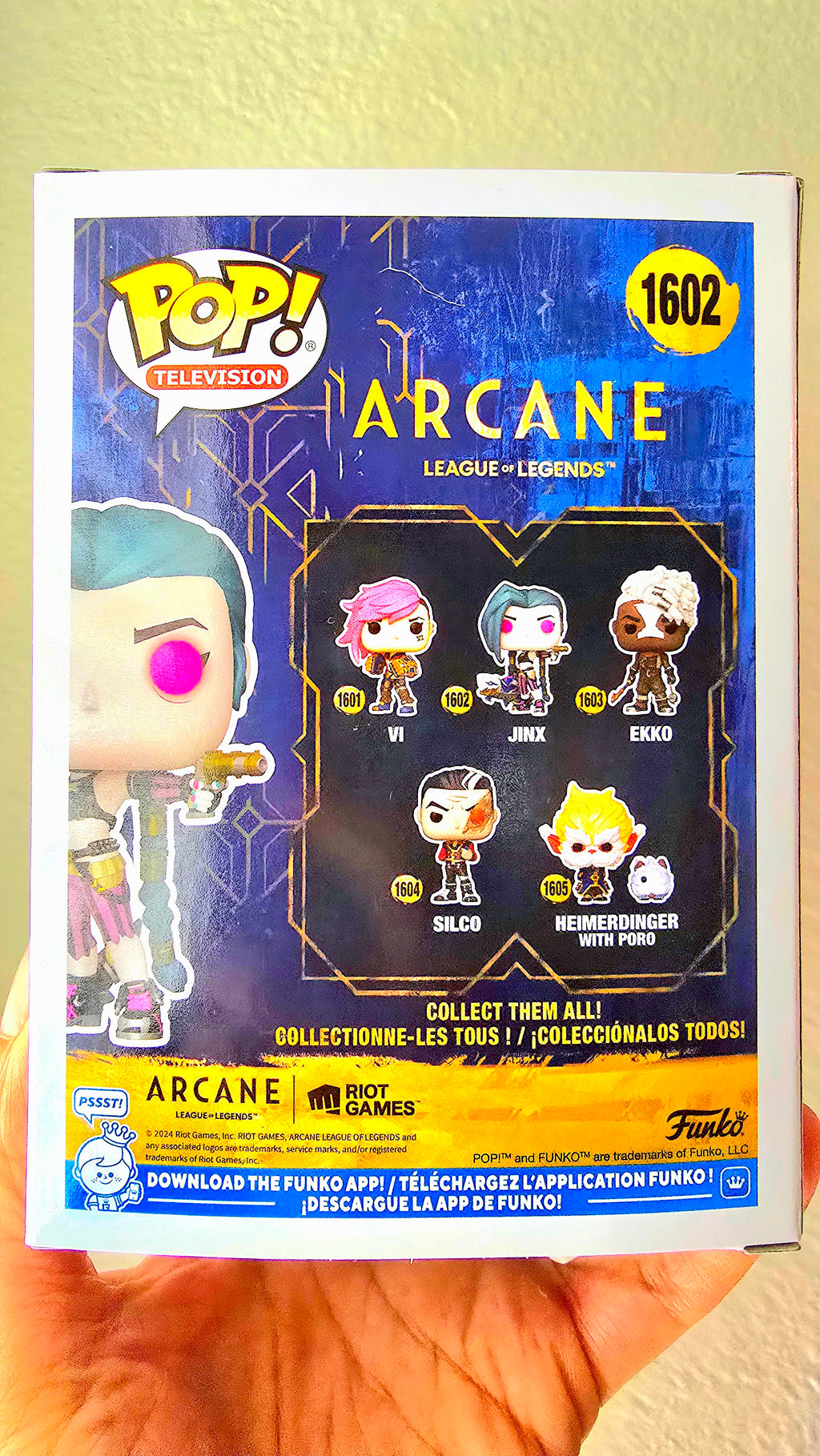 Arcane League of Legends Jinx Funko Pop! #1602 Vinyl Figure – Netflix Series Collectible Gamer Gift