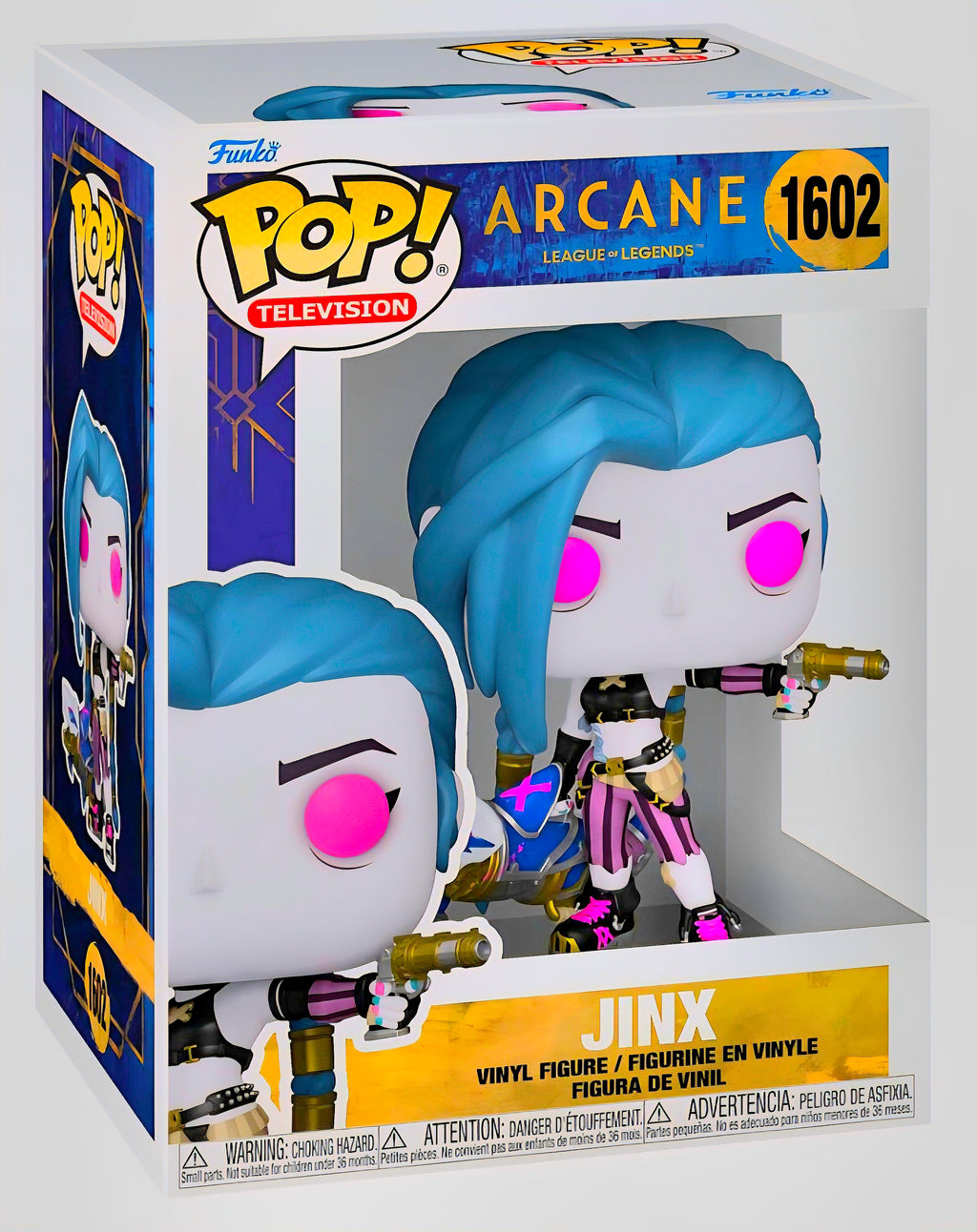 Arcane League of Legends Jinx Funko Pop! #1602 Vinyl Figure – Netflix Series Collectible Gamer Gift
