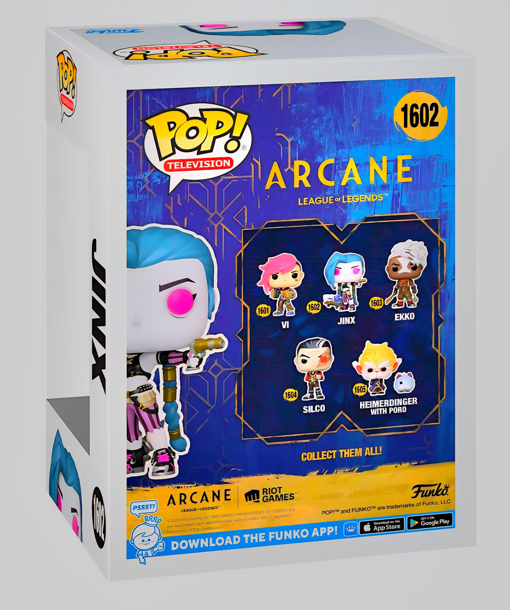 Arcane League of Legends Jinx Funko Pop! #1602 Vinyl Figure – Netflix Series Collectible Gamer Gift